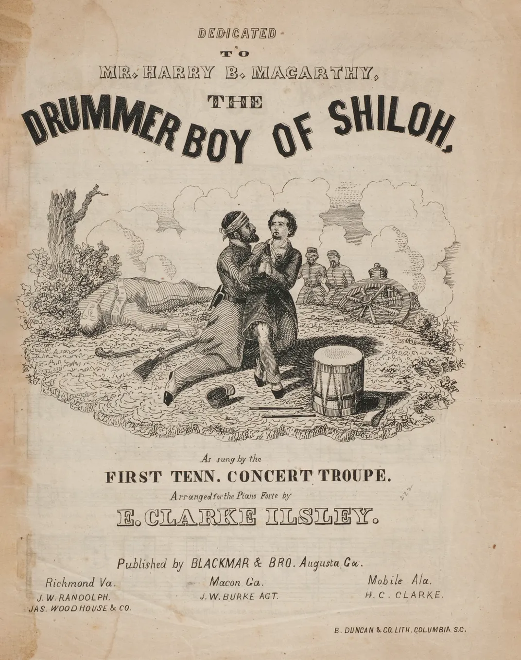 Will S. Hays, “The Drummer Boy of Shiloh,” Augusta, Ga: Blackmar & Bro., c.1863