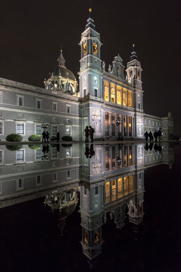 Almudena Cathedral one night after the rain thumbnail