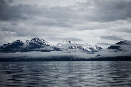Clouds form over mountains on Admiralty Island