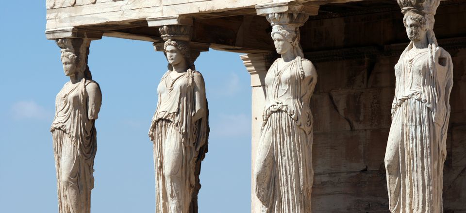  Erechteion, part of the Acropolis in Athens, Greece 