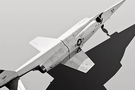 Possibly the world’s pointiest jet, the X-3 Stiletto is described in the NASA Dryden photo collection as having “a high-fineness ratio and a low-aspect ratio; in other words, a long fuselage with short and stubby wings.”