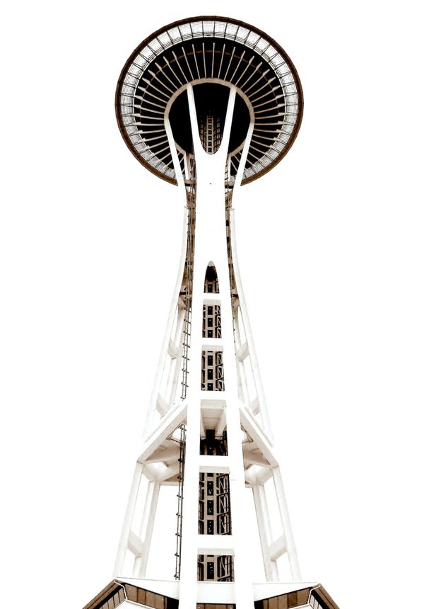 1962 World's Fair Space Needle, Seattle WA 2009 - High Key thumbnail