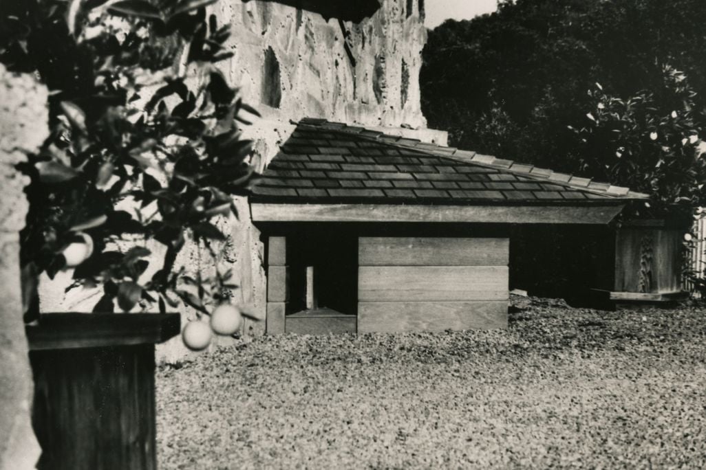 Historic doghouse at the Bergers’ home