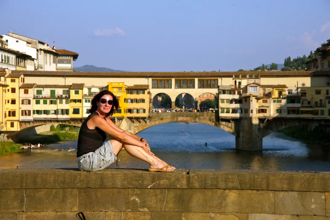 Enjoying the moment in Florence 