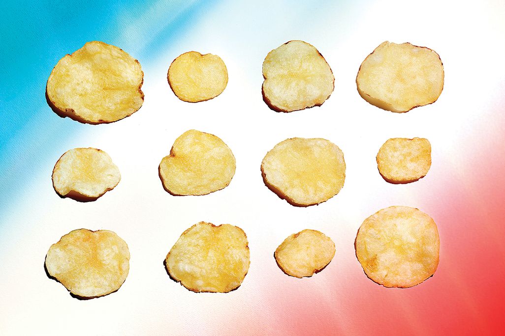 a selection of potato chips