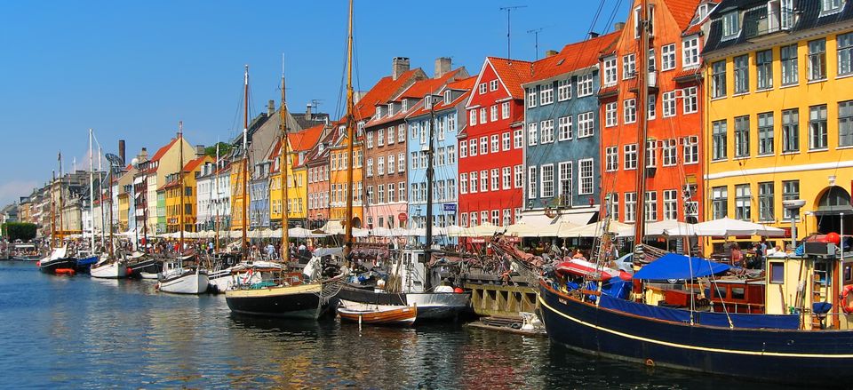  Colorful houses along the port in Copenhagen 