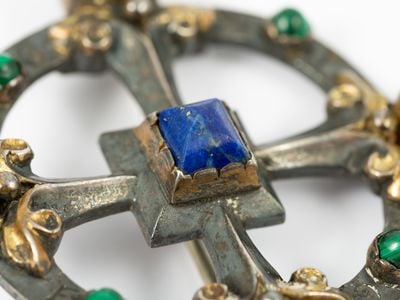 The brooch was designed by Victorian architect and artist William Burges.