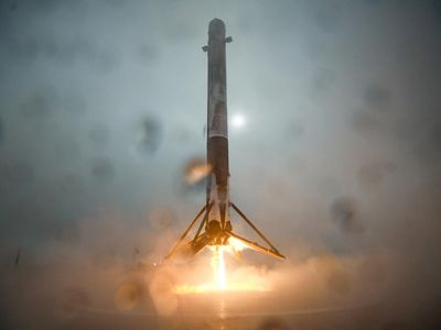 A SpaceX Falcon 9 rocket launches on Sunday, January 17. Though the launch went as planned, the craft's landing did not.