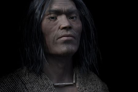 3-D forensic facial reconstruction of a shíshálh Chief who lived nearly 4,000 years ago.