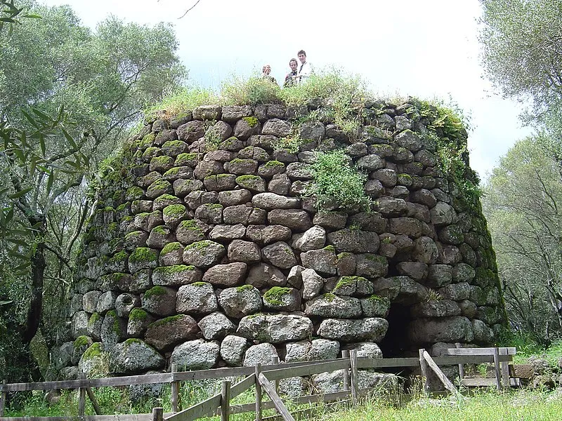 A stone structure pictured in Sardinia.