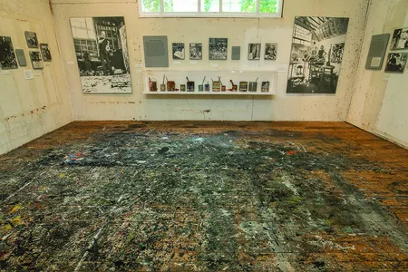 Pollock-Krasner House and Study Center, East Hampton, NY, Floor of Studio, 2018.