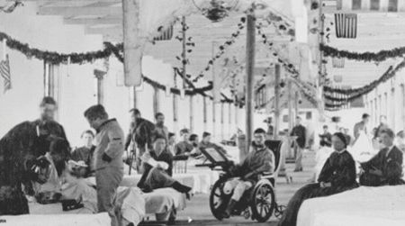 A ward in Carver General Hospital, Washington, D.C.