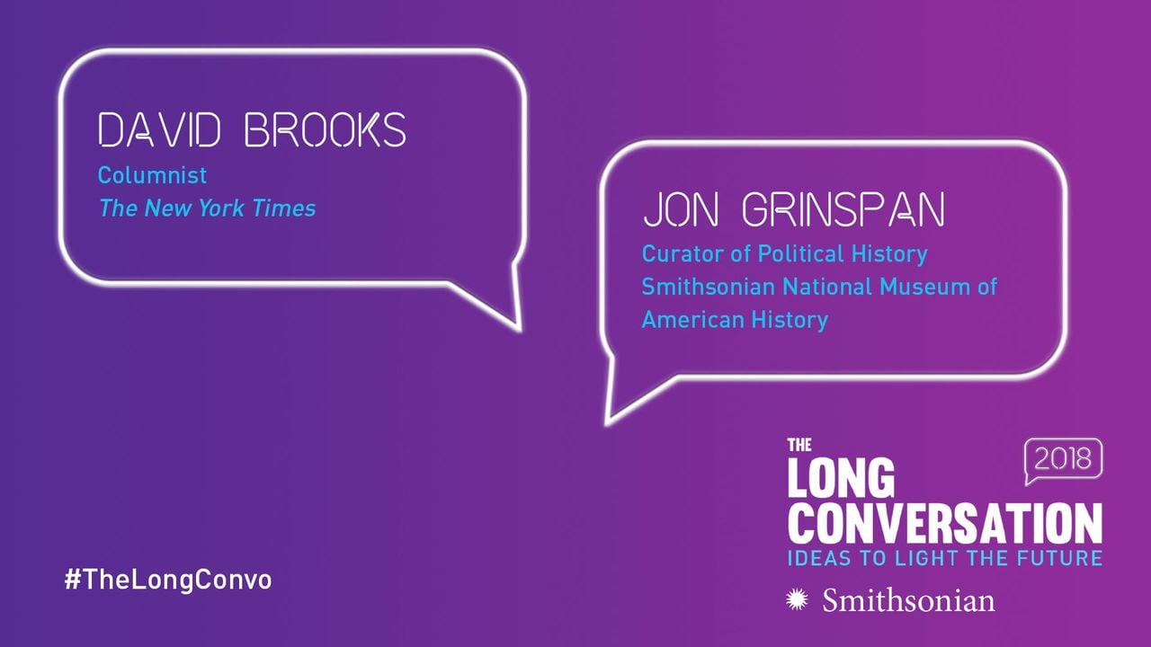 Preview thumbnail for The Long Conversation 2018: David Brooks Interviews Jon Grinspan