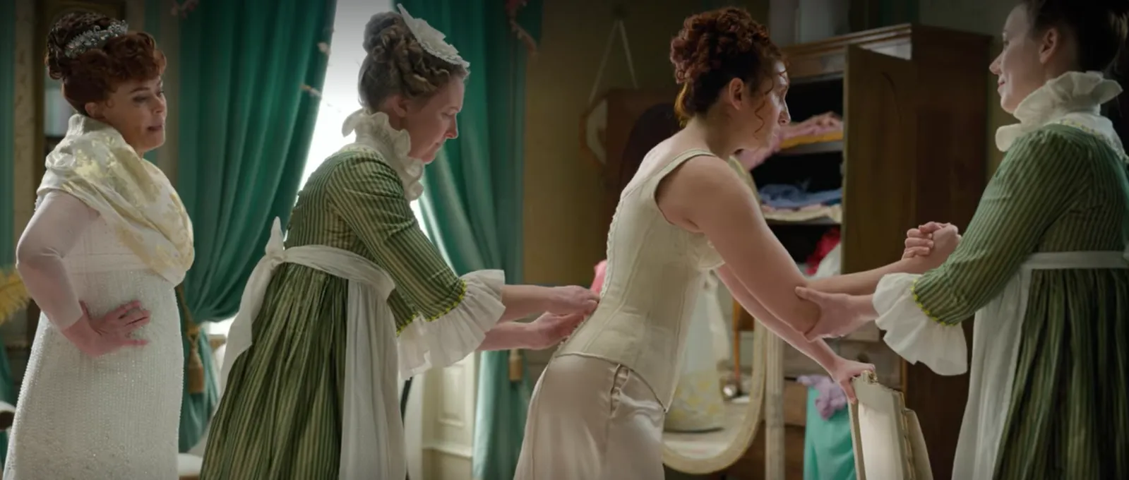 Regency Silk Ball Gown Bridgerton Ready to Ship Women's Size Large Pride and Prejudice Jane Austen Emma