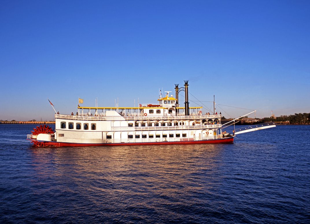 Traditional New Orleans paddlewheeler