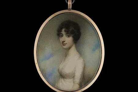 1796 portrait miniature of Mary Pearson by William Wood