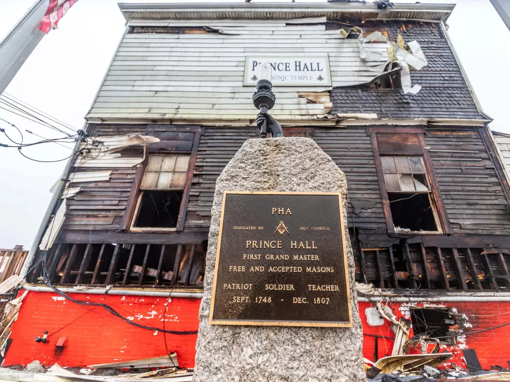 Prince Hall Lodge fire aftermath