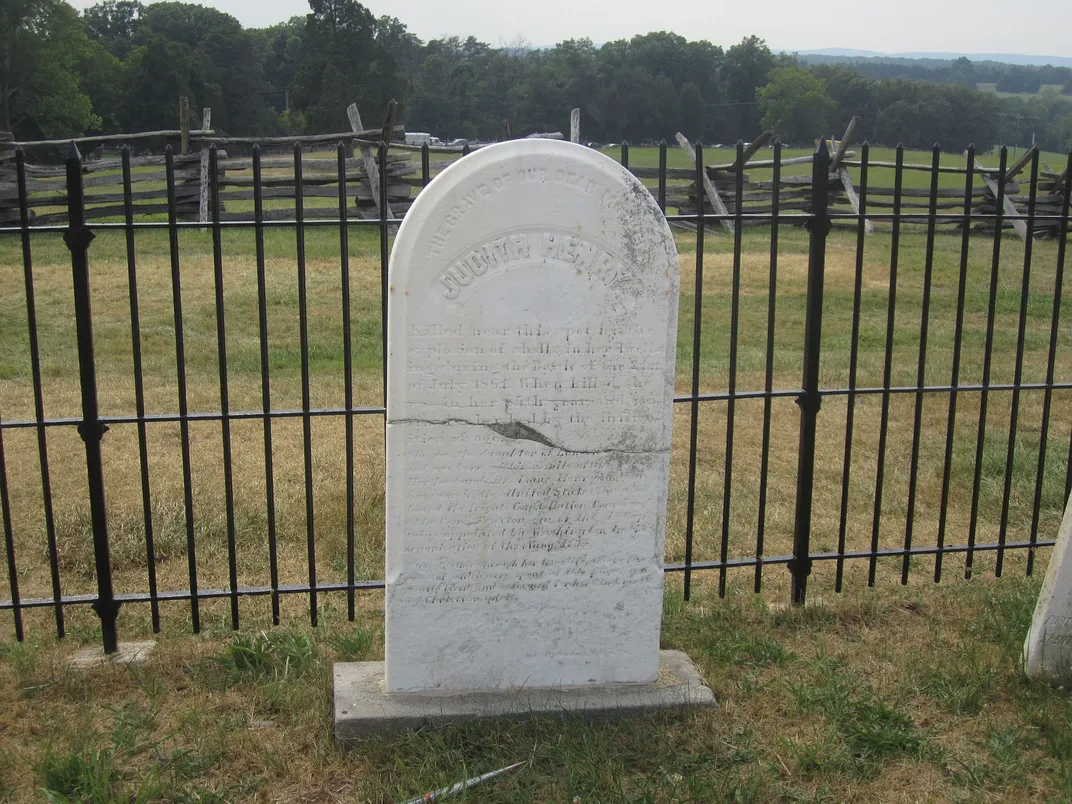 Judith Henry's gravestone