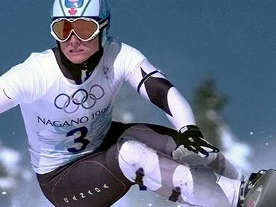 Canadian snowboarder Ross Rebagliati won snowboarding's first gold medal at the 1998 Winter Olympics.
