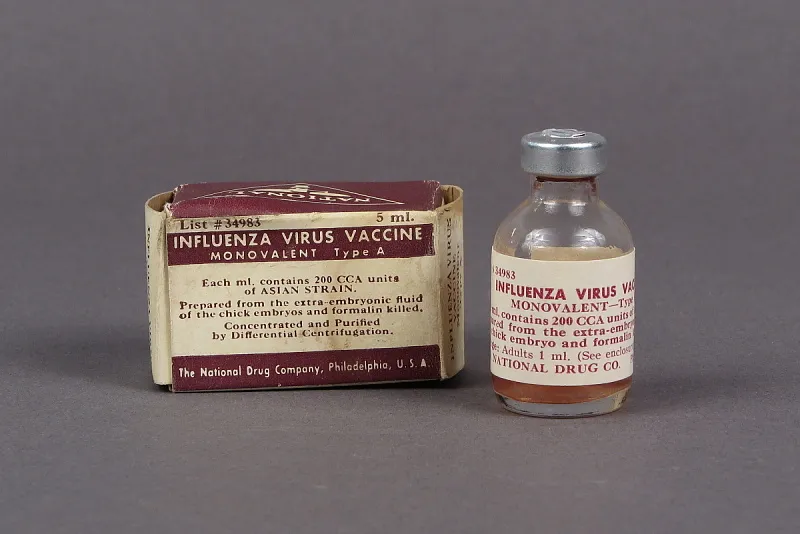 Vial and packaging for the 1957 H2N2 vaccine