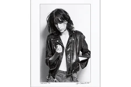 This portrait of Patti Smith, a photograph by Lynn Goldsmith, was taken in 1976, a year after Horses, Smith’s breakout album. 
 