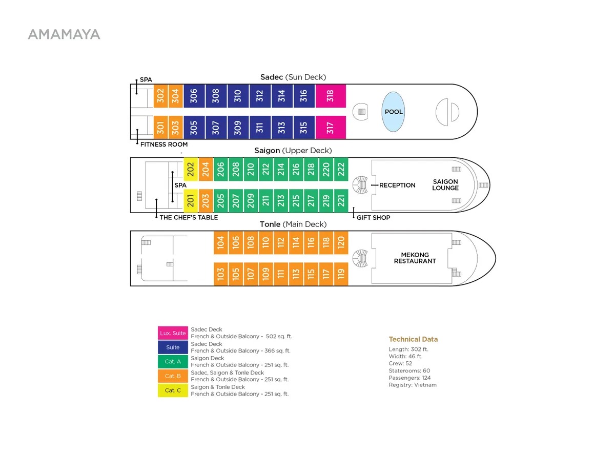 AmaMaya deck plan image