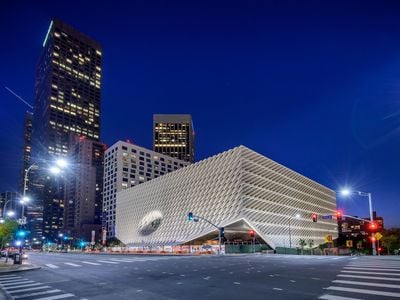 The Broad houses the contemporary art collection of  philanthropists Eli and Edythe Broad. The collection is valued at nearly two billion dollars.