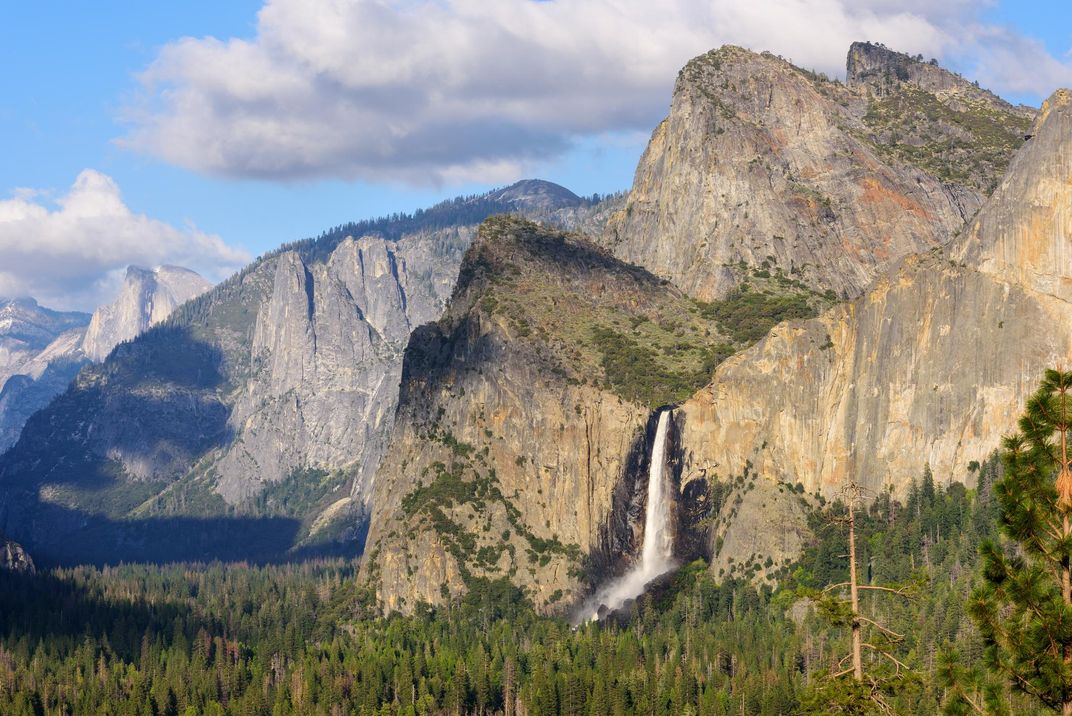 Yosemite Valley, featuring El Capitan and Bridalveil Falls
