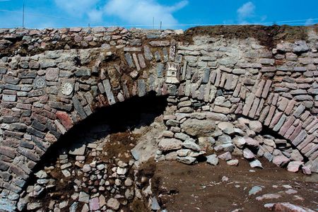 Researchers hoped to open the tunnel to the public. Due to the Covid-19 pandemic, they must settle for covering it with dirt until work can resume.