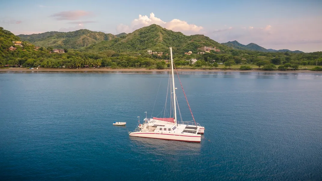 Catamaran cruise off the coast of Costa Rica