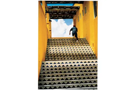 GRAND PRIZE WINNER
Puerto Vallerta, Mexico &bull; Photographed July 2003
"Just as I snapped the shutter," says Williams, a trumpet player, "this kid ran into the picture.... Wow! I knew I had something very special. It was almost spiritual like going up a stairway to heaven."

