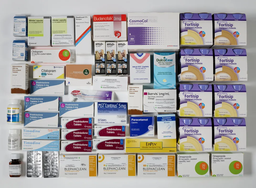 All the medications taken by Ann-Marie each month