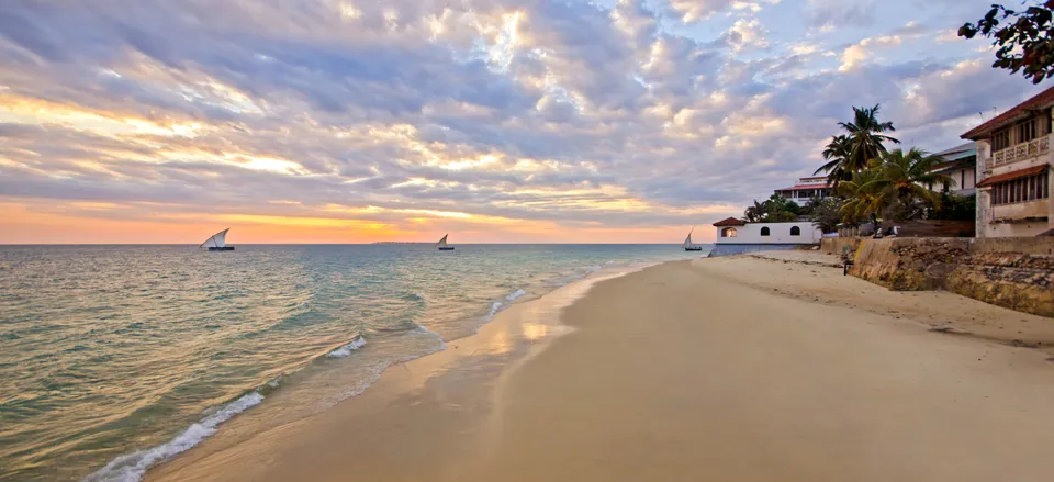  Beautiful beach on Zanzibar 