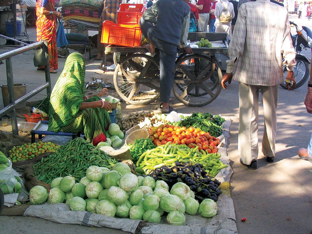 Traditional Indian market. Credit: Linda Currie