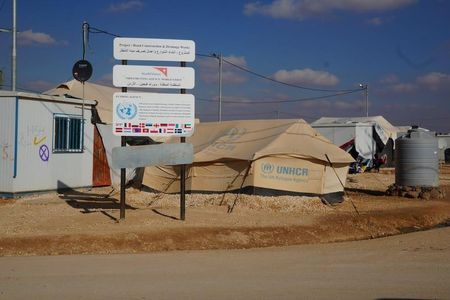 A scene from Zaatari refugee camp, Jordan.