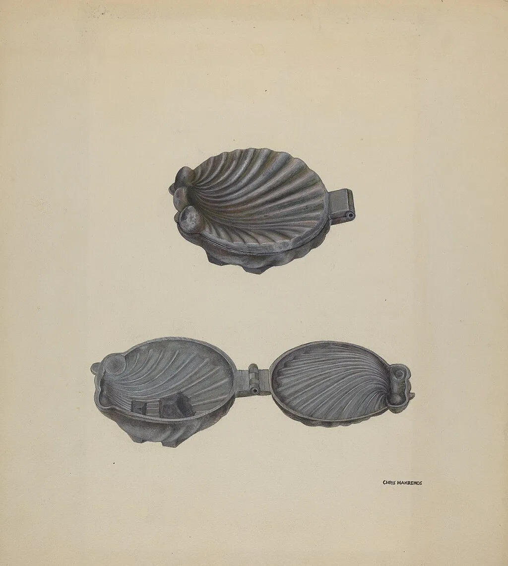 seashell-shaped ice cream mold