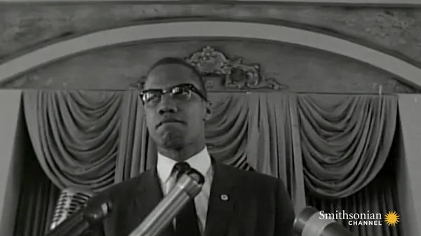 Preview thumbnail for Malcolm X's Fiery Speech Addressing Police Brutality
