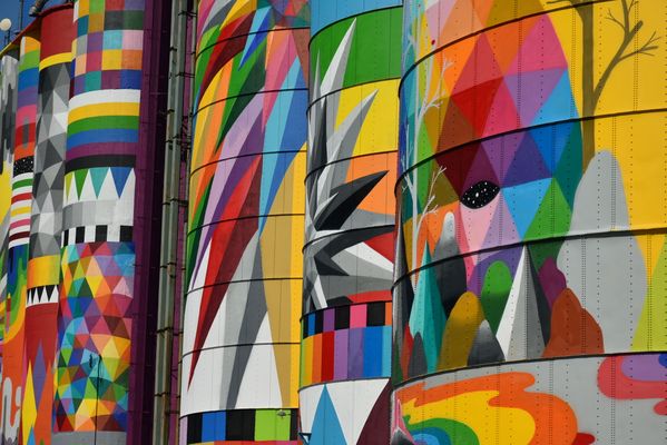 A colorful view of these enormous grain silos. Camera: Nikon D3500. thumbnail