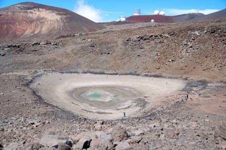 Lake Waiau in Hawaii shrunk to the size of a pond in just a few years. Scientists still aren't sure why the lake began to dry up. 