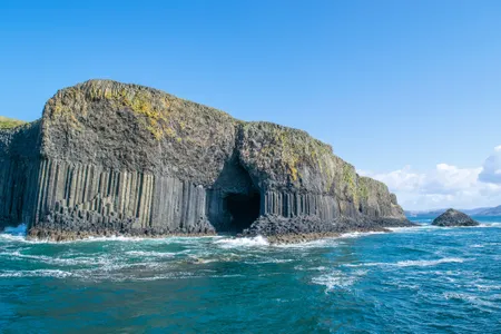 On Scotland's uninhabited island of Staffa, Fingal&rsquo;s Cave is formed from tall basalt columns created by ancient volcanic activity.