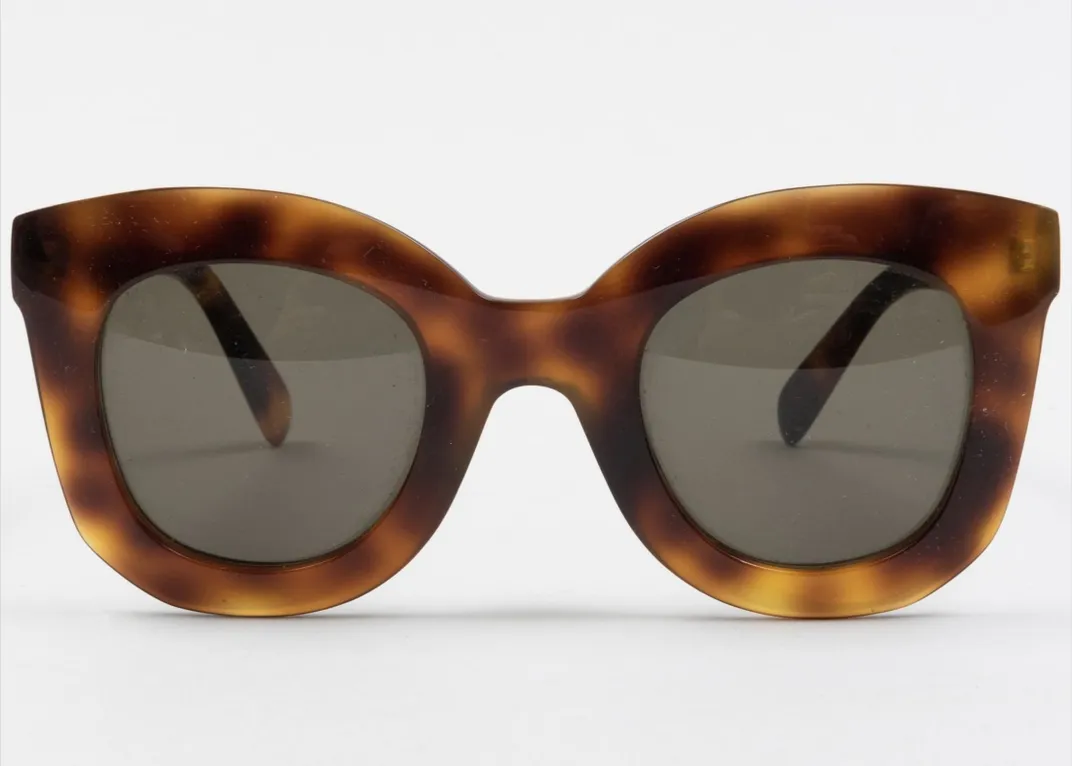 Pair of Celine Faux Tortoiseshell Sunglasses owned by Joan Didion