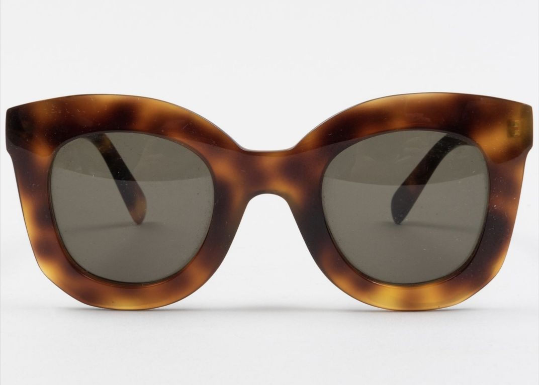 Pair of Celine Faux Tortoiseshell Sunglasses owned by Joan Didion