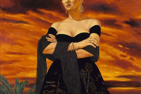 Angel Rodríguez-Díaz, The Protagonist of an Endless Story, 1993, oil on canvas, 72 x 57 7/8 in. (182.9 x 147.0 cm.)