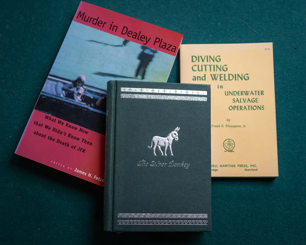 McCarthy’s curiosity was as eclectic as it gets, and his library includes books about the Kennedy assassination and the finer points of welding in underwater salvage operations.