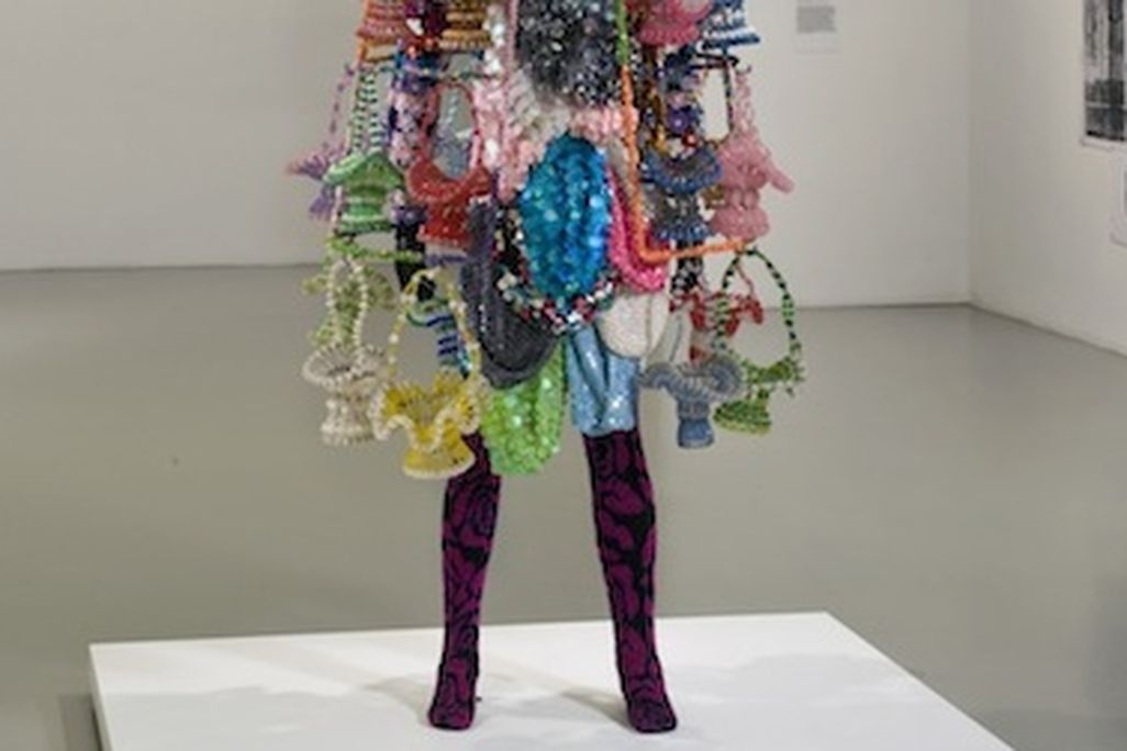 Nick Cave’s exuberant sculpture, “Soundsuit,” from 2009 marks a recent application of assemblage.