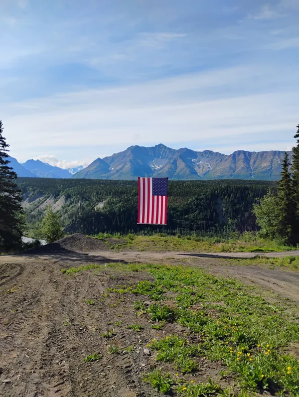 Celebrating America in Glacier View, Alaska thumbnail