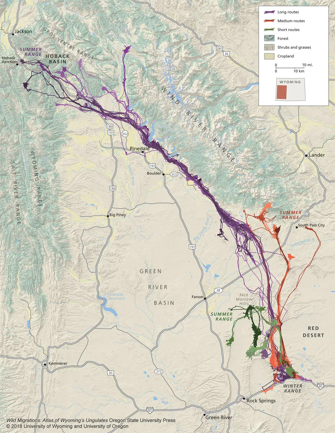 Mule Deer Migration Map