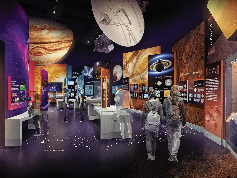 rendering of new Kenneth C. Griffin Exploring the Planets Gallery