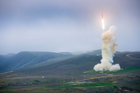 Launch of a Ground-Based Interceptor from Vandenberg Air Force Base in 2013.