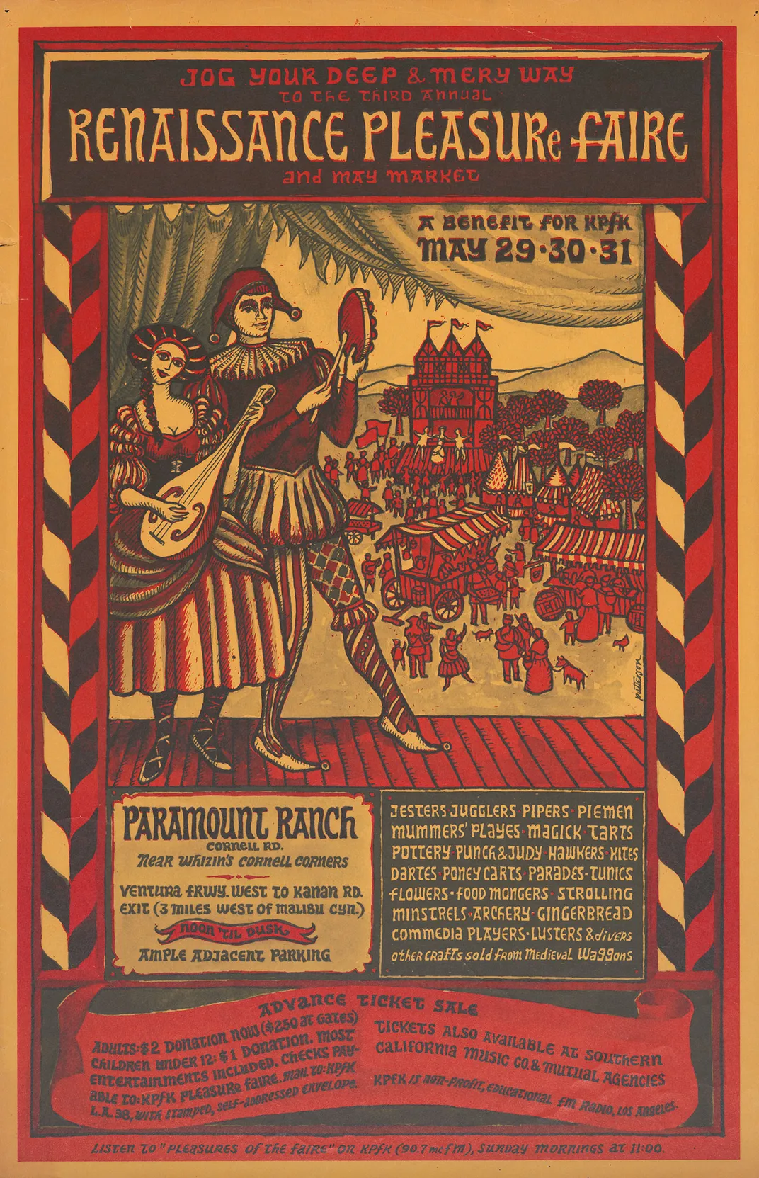 A hand-drawn poster for the fair by Ron Patterson